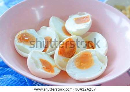 Plenty of salted eggs in a bowl