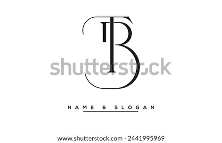 TB, BT Abstract Letters Logo Monogram