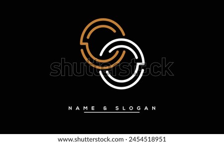 CC Abstract Letters Logo Monogram