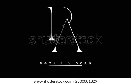 PA, AP Abstract Letters Logo Monogram