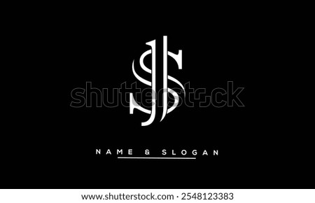 JS, SJ Abstract Letters Logo Monogram