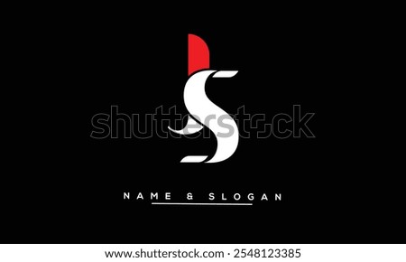 JS, SJ Abstract Letters Logo Monogram