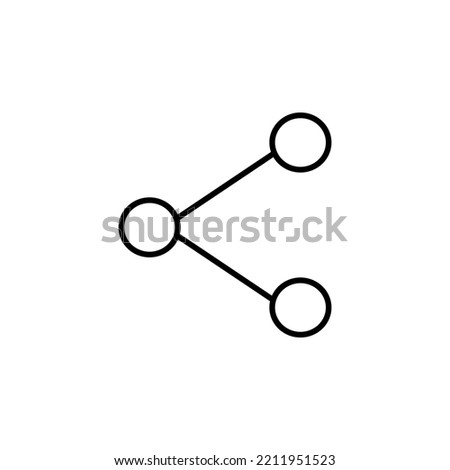 Share or Link- Vector Icon - isolated vector icon on a white background