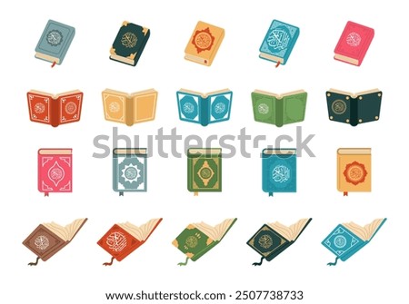 Hand Drawn Quran Illustration Element Set