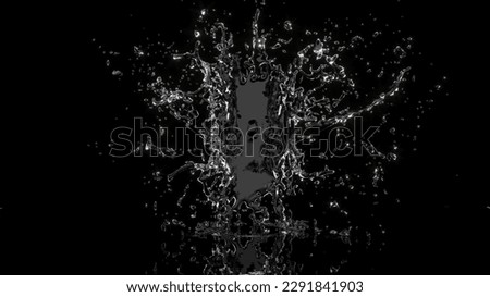 Similar – Image, Stock Photo Water surface in black and white