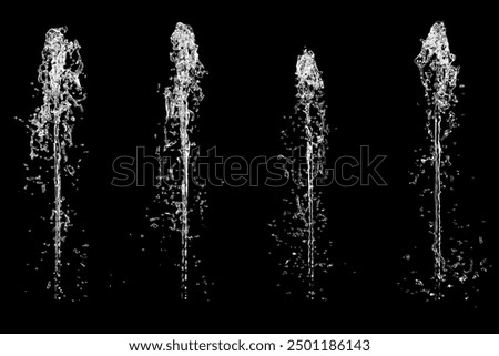 Similar – Image, Stock Photo white bubbling water fountain in front of blue sky