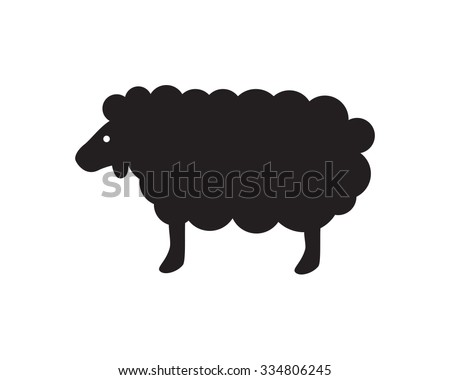 Black Sheep Stock Vector 334806245 : Shutterstock