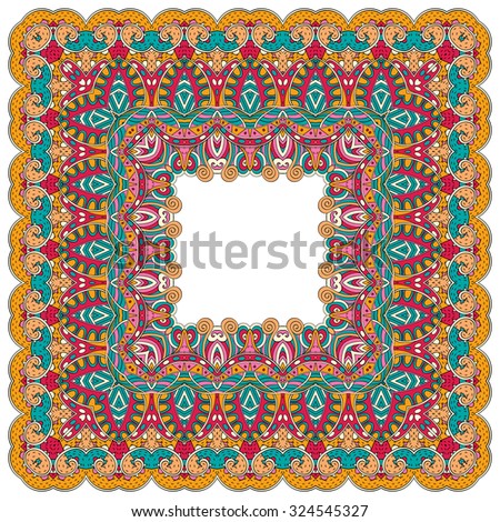 Tracery colorful pattern. Mehendi carpet design. Neat even harmonious calming doodle texture. Varied motif. Indifferent discreet. Ambitious bracing usable, curved doodling mehndi.