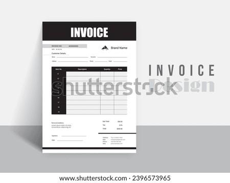 Business invoice form. Money bills or pricelist and payment agreement design. or payment receipt templates.
