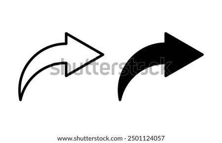 Vector illustration of line style share, share icon on web isolated on white background. Vector illustration.