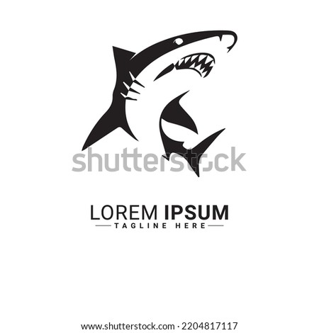 Shark  logo vector illustration design 