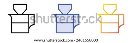 kinto icon. Linear, Blue Fill and Gradient Style Design Isolated On White Background