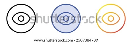 reading mode icon. Linear, Blue Fill and Gradient Style Design Isolated On White Background