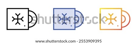 vinyl icon. Linear, Blue Fill and Gradient Style Design Isolated On White Background