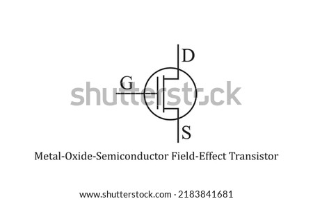 vector electronic circuit symbol metal oxide semiconductor field effect transistor 