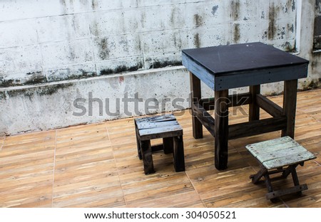 table and chair art