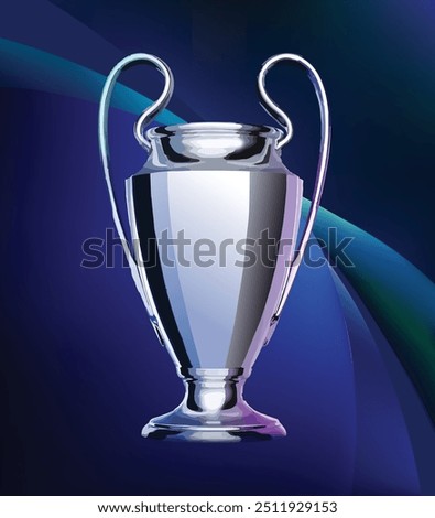 best award win victory top match final prize event first number one modern game award goal glass icon vector united cup trophy league logo symbol famous blue play city real team ac inter
