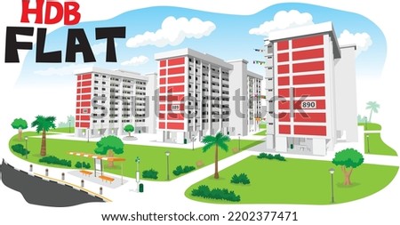 HDB flats are public housing in Singapore. As the flats are constructed by the Housing and Development Board (HDB), hence it's named HDB flats.