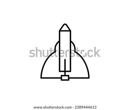 Spaceshuttle icon vector symbol design illustration