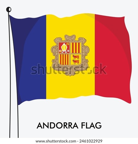 Vector Andorra flag set Andorra flag set illustration, Andorra flag set picture or Andorra flag set image