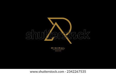 Monogram Icon Logo Letter AR or RA Stock fotó © 