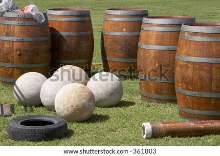 Scottish Games Equipment -  Stones and Barrels