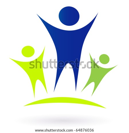 Community - Adult and children vector. Vector pictogram inspired by people, family, love, nature and togetherness.