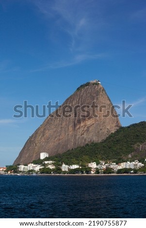 Panoramic view of the Sugar Loaf Mountain and urban landscape of the Urca neighborhood in Rio de Janeiro Brazil. Imagine de stoc © 