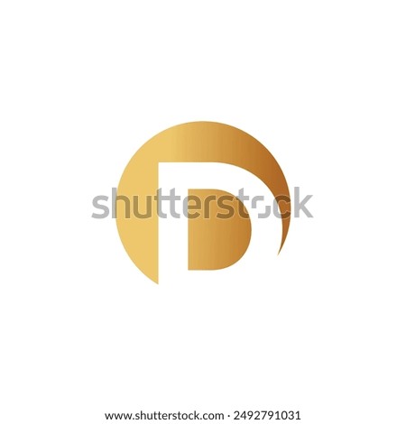 Letter D logo design vector with universal form and creative idea