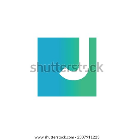 Letter  J logo design vector with universal form and creative idea