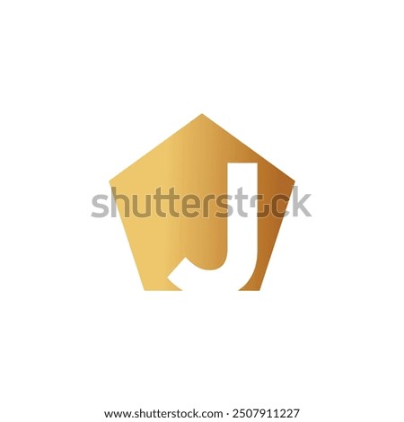 Letter  J logo design vector with universal form and creative idea