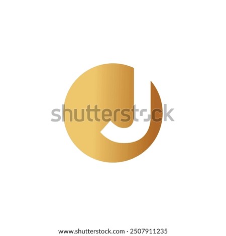 Letter  J logo design vector with universal form and creative idea