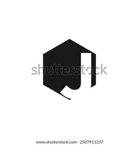 Letter  J logo design vector with universal form and creative idea