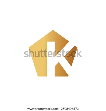 Letter K logo design vector with universal form and creative idea icon