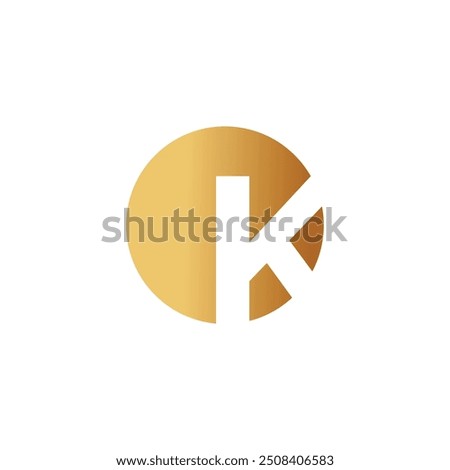 Letter K logo design vector with universal form and creative idea icon