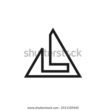 Letter L logo design vector with universal form and creative idea icon