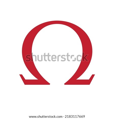 Ohm logo symbol chemical education vector template