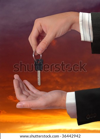 The Hand giving the Key of the House