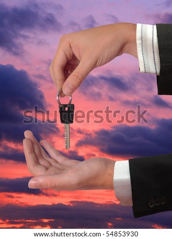 The Hand giving the Key of the House