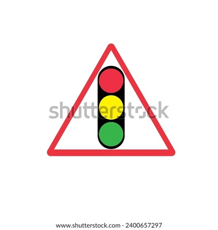 Vertical Traffic Light Vector sign design. Set of isolated red, yellow and green traffic lights.traffic light