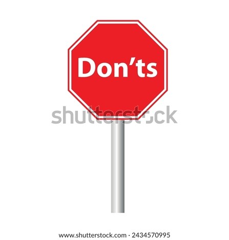 Don't and don't icons. Check mark and cross. Like and dislike the symbols. Positive and negative signs. Vector illustration.