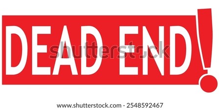  Dead end sign vector icon