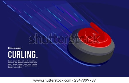 Premium Illustration of curling sport stone best for your digital graphic and print	 Stock foto © 