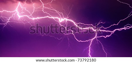 Similar – Image, Stock Photo Lightning On Background Of Night Stormy Sky Before Rain. Cloudy Sky. Lightning Strike, Thunderbolt