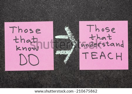 famous Aristotle quote interpretation handwritten on pink paper notes on blackboard