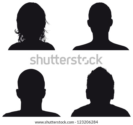 people profile silhouettes