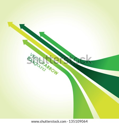 abstract green arrow strips