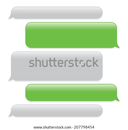a green mobile phone text messaging screen