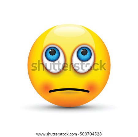 Eyes Rolling Emoji Stock Vector Illustration 503704528 : Shutterstock