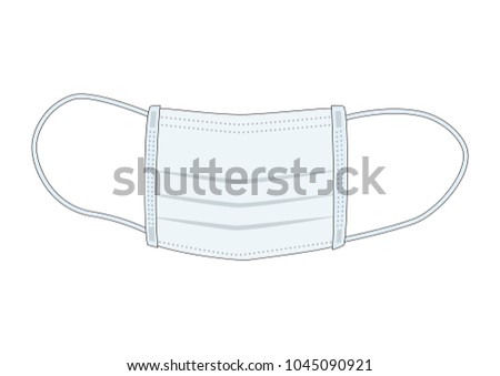 flu mask vector illustration